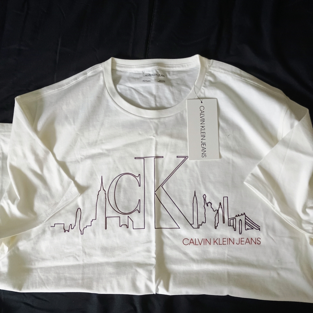 Calvin Klein White Short Sleeve Tee